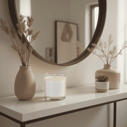 11oz Clear Candle Lifestyle