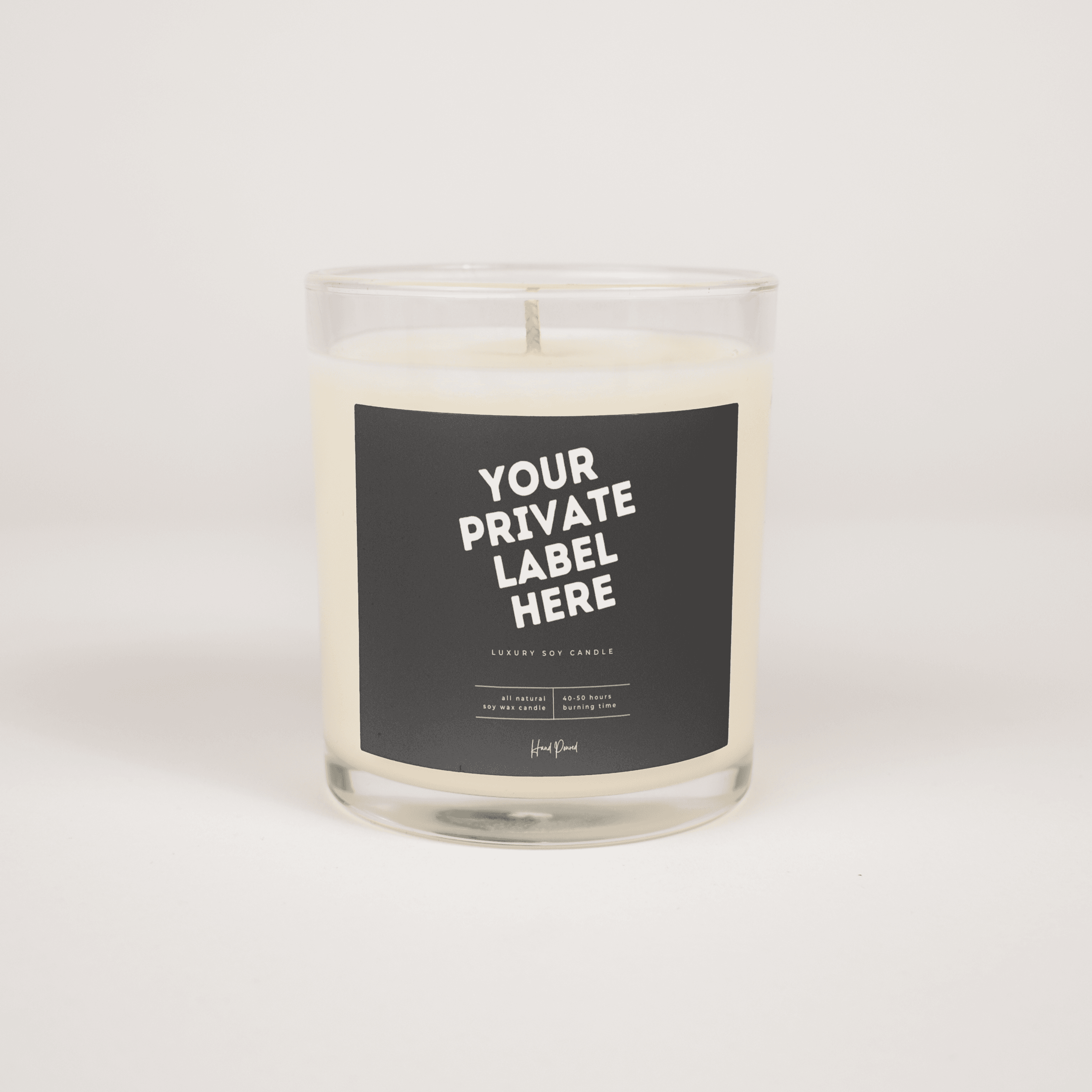 Clear Glass 11oz Candle