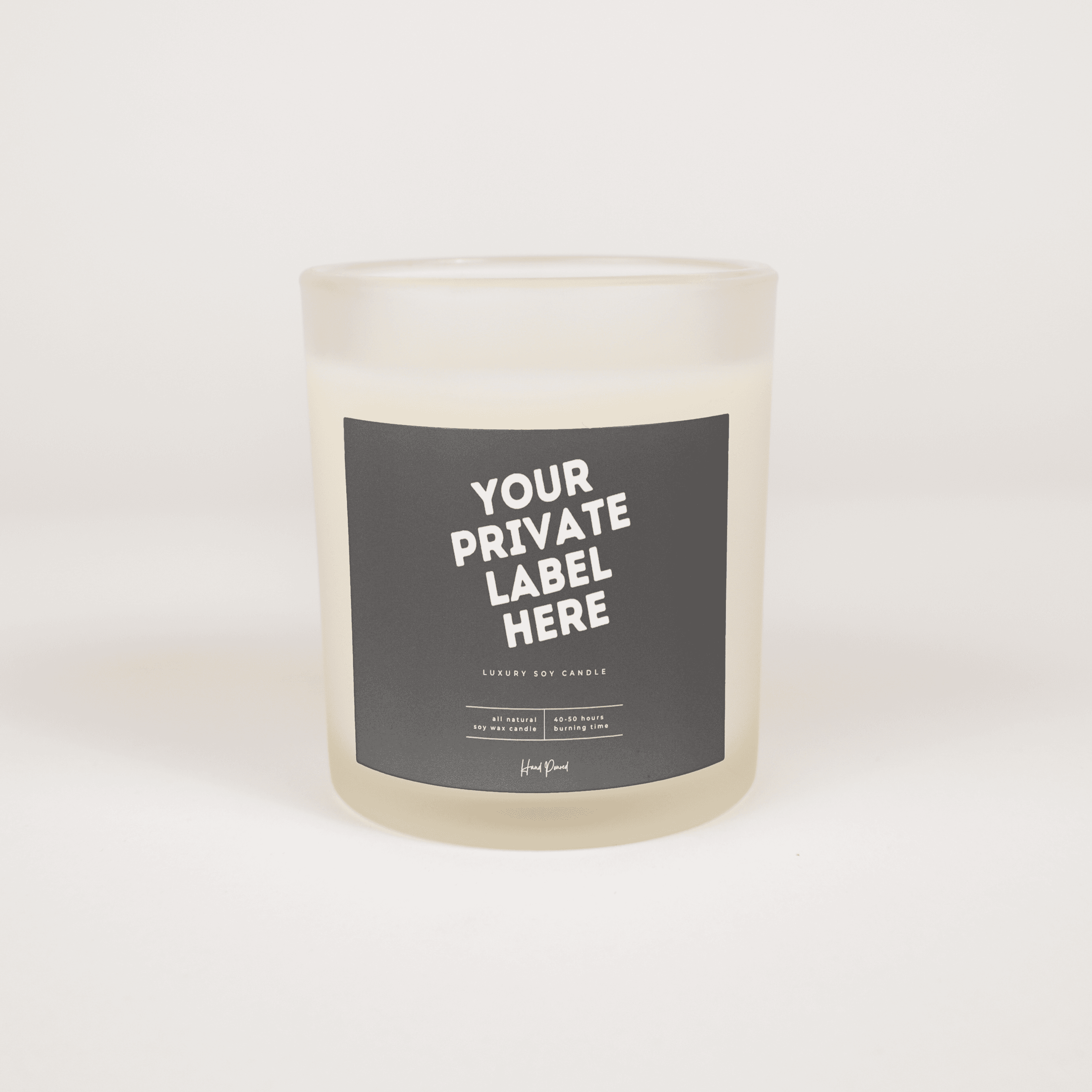 Frosted Glass 11oz Candle