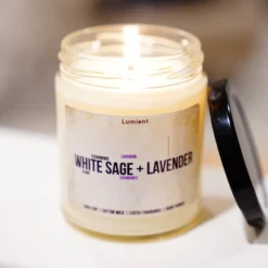 9oz White Sage & Lavender Candle - Lumient